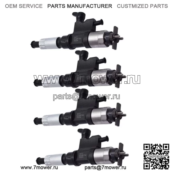 4 * Топливная форсунка 4HK1 подходит для Isuzu NPR NPR-HD Diesel 2001-2007 095000-5471