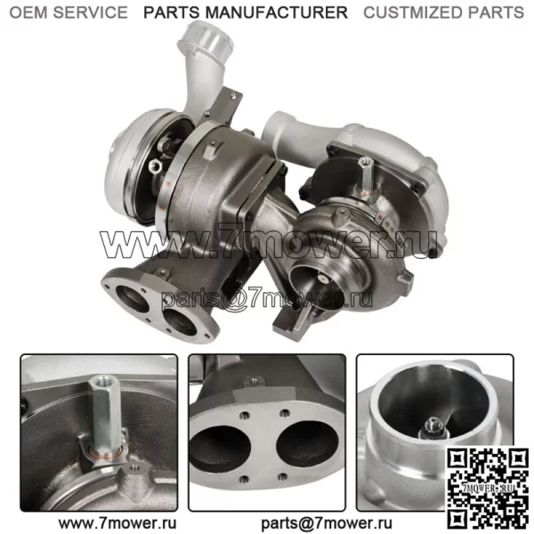 Для 2008-2010 Ford F-450 6.4L Powerstroke с двойным турбокомпрессором высокого и низкого давления - Image 4