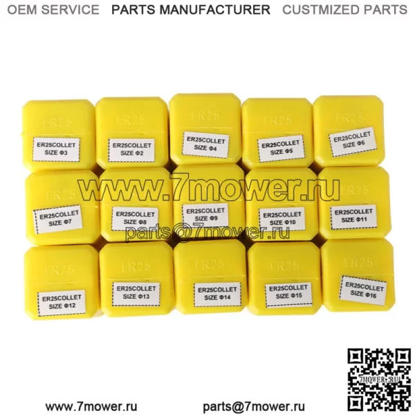 Набор из 15 пружинных цанг ER25 от 2 до 16 мм для CNC Engra - Image 5