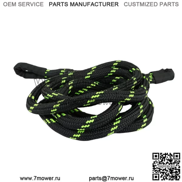 7/8"×20 футов, 30 000 фунтов, кинетический спасательный трос, буксирный трос, нейлоновый трос для рывка