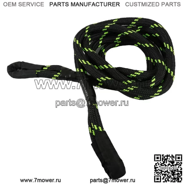 7/8"×20 футов, 30 000 фунтов, кинетический спасательный трос, буксирный трос, нейлоновый трос для рывка - Image 2