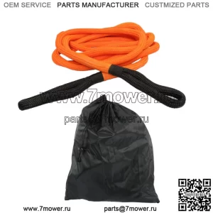 Буксировочный трос с кинетической энергией Orange Recovery, 1 дюйм x 30 футов, 30 000 фунтов