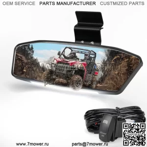 Центральное зеркало заднего вида со светодиодной подсветкой для Polaris Ranger 1000 XP 900 500 570 Crew