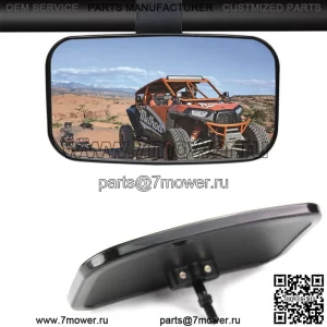 Центральное зеркало для универсального внедорожника UTV, большое регулируемое широкое зеркало заднего вида (для: John Deere Gator CS)