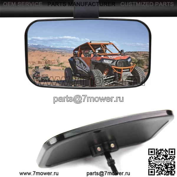 Центральное зеркало для универсального внедорожника UTV, большое регулируемое широкое зеркало заднего вида (для: John Deere Gator CS)