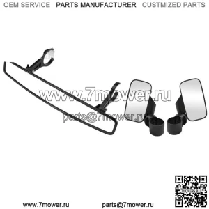 Для John Deere Gator RSX XUV HPX TS комплект боковых зеркал заднего вида с зажимом для каркаса безопасности (для: John Deere Gator CS)