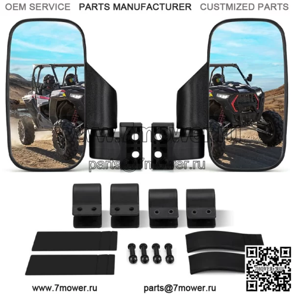 1,75 "-2" боковое зеркало UTV, зеркала заднего вида для Polaris Ranger RZR 800 900 1000