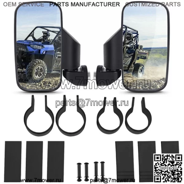 1,75 "-2" боковое зеркало UTV, зеркала заднего вида для Polaris Ranger RZR 800 900 1000 - Image 3
