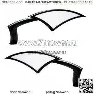 Новый комплект зеркал Paul Yaffe Bagger Nation Black Power Mirrors Harley Touring (для: Harley-Davidson)