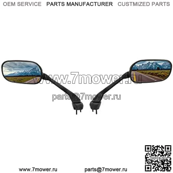 Сменные боковые зеркала для Yamaha 2006 2007 2008 2009 2010 2012 2013 2014 FZ1 2015 FZS1 FZS10 черное зеркало заднего вида в сборе