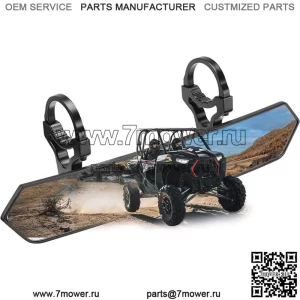Центральное зеркало заднего вида UTV для CFMOTO ZForce 950/1000 Kubota RTV X1140 1,65–2 дюйма (для: более одного автомобиля)