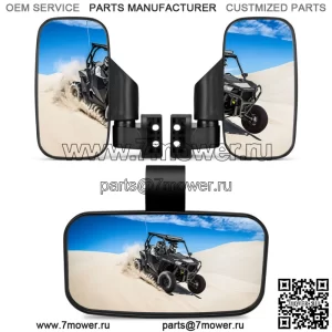 Набор зеркал заднего вида UTV, планка 1,75–2 дюйма для CFMOTO ZFORCE 500 600 800 950 1000 (для: более одного автомобиля)