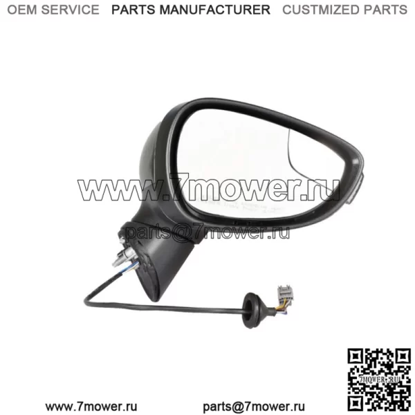Подходит для 2014-2019 Ford Fiesta Зеркало пассажира с правой стороны FO1321460 Черный
