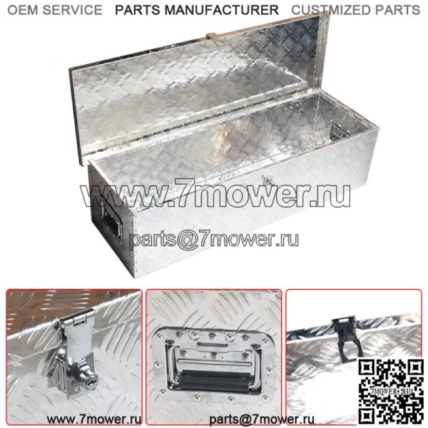 Ящик для инструментов 39 x 13 x 10 дюймов для хранения под кроватью бортового пикапа прицепа-кемпера - Image 5
