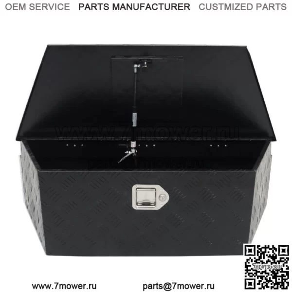Ящик для инструментов из алюминиевого сплава размером 39 x 16,5 x 12 дюймов с одинарной стойкой, замком и ключами. - Image 2