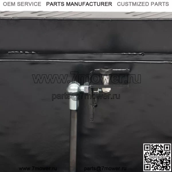 Ящик для инструментов из алюминиевого сплава размером 39 x 16,5 x 12 дюймов с одинарной стойкой, замком и ключами. - Image 5