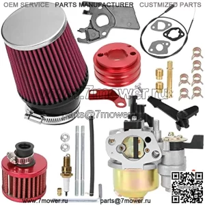 Комплект воздушного фильтра карбюратора 212cc для Predator, двигатель 212cc, 224cc, Coleman CT200U CT200U-EX BT200X Baja Trailmaster Warrior MB200, 196cc 200cc GX160 GX200, 6,5 л.с., детали для мини-велосипеда, картинга