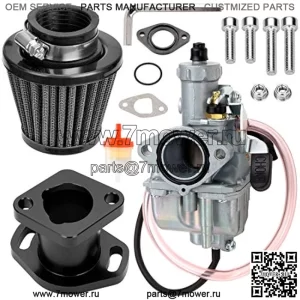 Карбюратор Racing VM22 для Predator 212cc 196cc 224cc Coleman CT200U BT200X GX160 GX200 6,5 л.с. клонированный двигатель с верхним расположением клапанов KT196 Baja MB200 Mini Bike Go Kart с 38-миллиметровым воздушным фильтром, черные детали