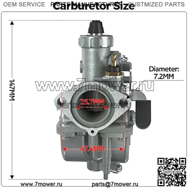 BA5-V02 VM22 Карбюратор Замена карбюратора для не Hemi Predator 212cc Coleman CT200U CT200U-EX BT200X KT196 GX160 GX200 Двигатель Baja Warrior MB200 196cc Запчасти для мини-велосипеда Go Kart - Image 2