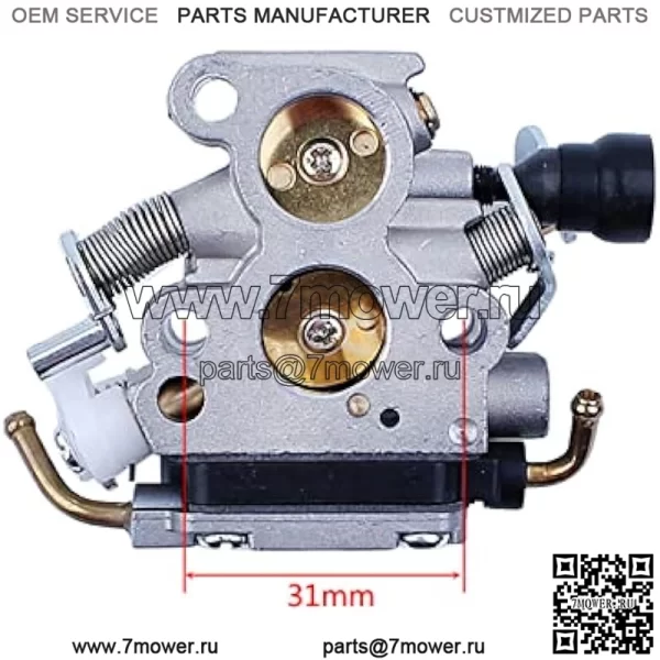 Комплект карбюратора для бензопилы Husqvarna 435 440 435E 440E Jonsared CS410 CS2240, карбюратор, топливный шланг, возвратный шланг, топливный фильтр, лампа, прокладка карбюратора, впускная прокладка - Image 2