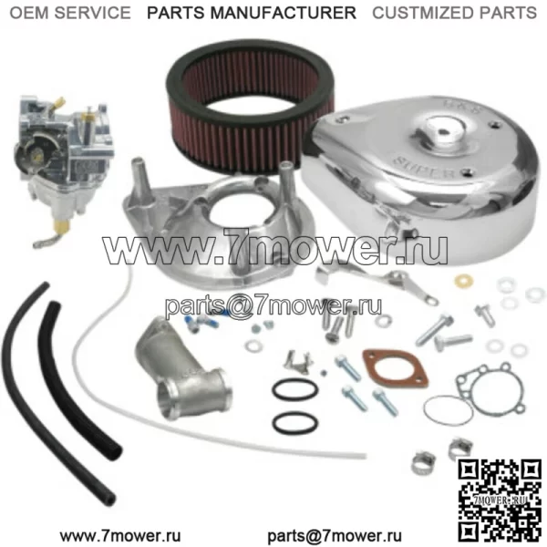 Комплект карбюратора Super E Carb 1955-1965 Harley Big Twin Panhead FL FLH 11-0401 (Для: Harley-Davidson)
