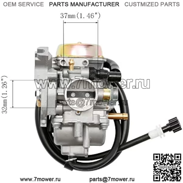 Карбюратор, совместимый с Suzuki LT-F400 Eiger 400 Carb 2002-2007 гг. - Image 3