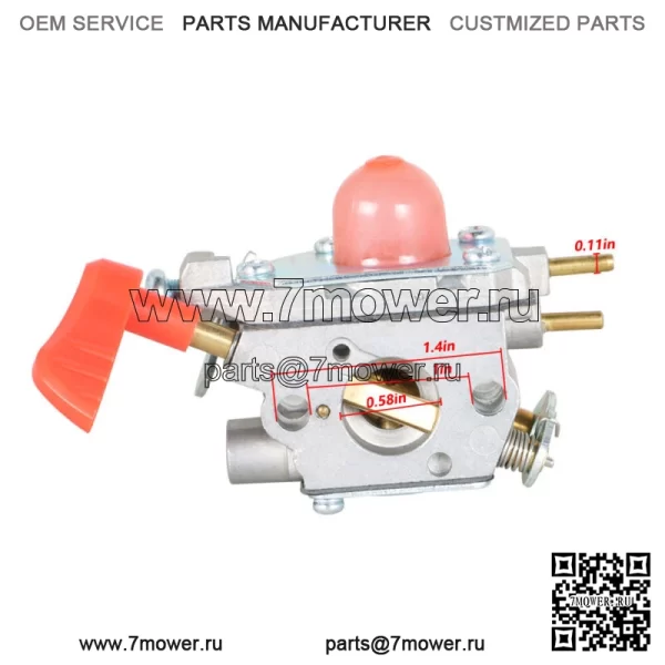 358794703 358794704 Комплект карбюратора воздуходувки для Zama C1U-W43 Poulan VS-3 - Image 3
