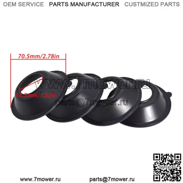 шт. скользящие диафрагмы карбюратора для Honda Shadow VT750 2000-2007 Carb - Image 3