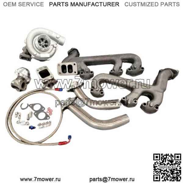 4.3L Turbo Kit Горячие детали T3 Cast 4.3 ДЛЯ Chevy GMC Турбокомпрессор V6 Масло перепускной заслонки (Для: более одного автомобиля)