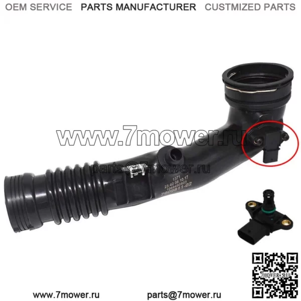 Подходит для BMW 3.0L Turbo 2011-2017, шланг интеркулера, задний воздуховод - Image 4