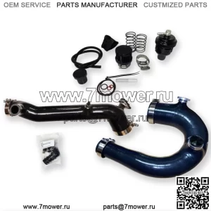 ЧЕРНЫЙ Комплект силиконовой заправочной трубки Polaris RZR Turbo R & PRO XP и продувочный клапан