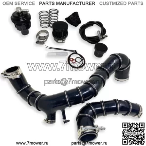 Can Am X3 R Turbo Черные УСИЛЕННЫЕ Силиконовые зарядные трубки и BOV 2020-2024 гг.