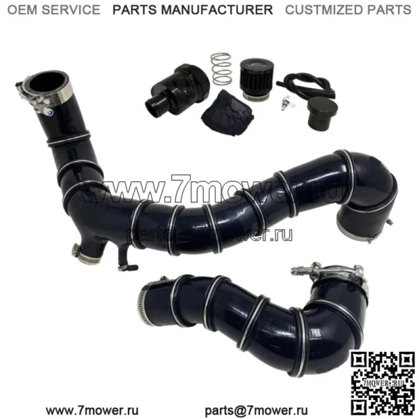 Can Am X3 R Turbo Черные УСИЛЕННЫЕ Силиконовые зарядные трубки и BOV 2017-2019 гг.