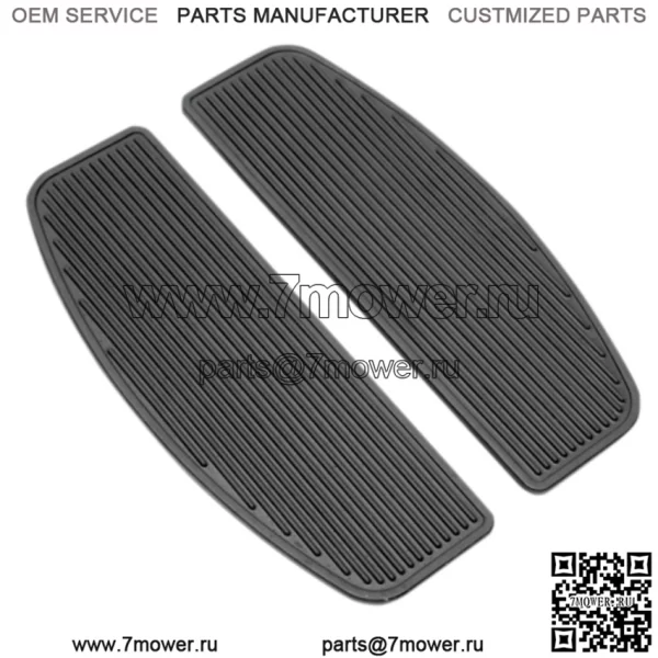 Подножка для ног водителя, черная резиновая вставка Harley Touring 06-20 50614-06 (Для: Harley-Davidson)