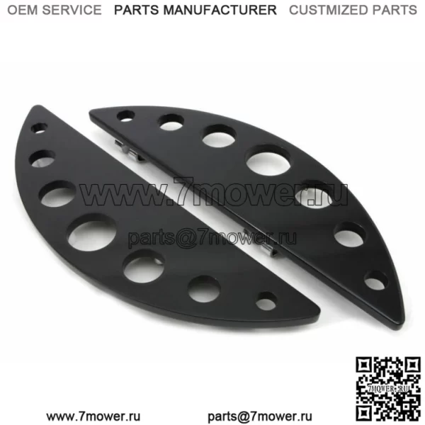 Черные полумесяцы, половицы водителя, подножка 80-17 Harley Touring Softail (для: Harley-Davidson)