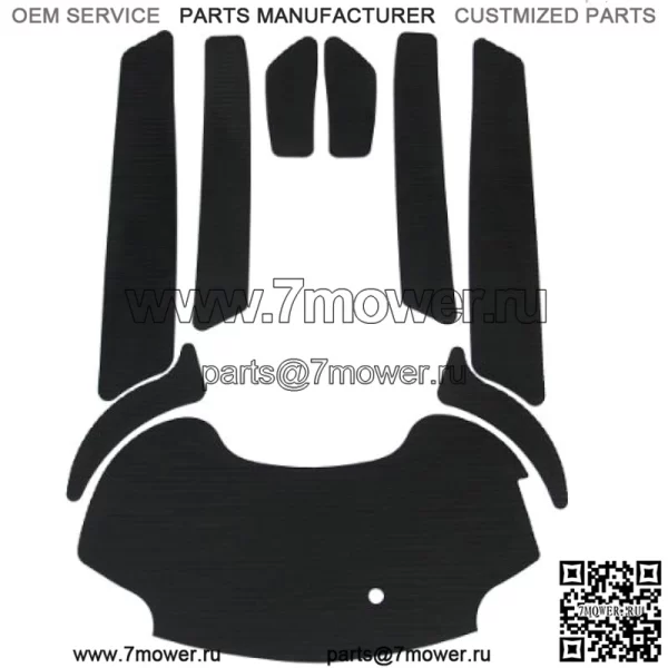 Коврики Hydro-Turf для гидроциклов Yamaha FX SHO 2008-2011, FX HO 2010-2011, FZR и FZS 2009-2016 (Black Molded Diamond)