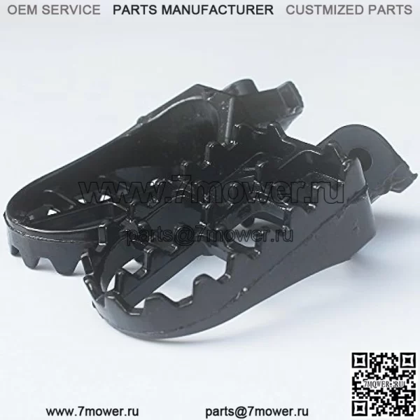 Подножки для ног для Yamaha YZ125 YZ250 PW50 PW80 BW80 DT50 RT100 RT180 TT225S TT225T TTR110 TTR90 TW200 WR200 250 500 XT225 XT250 XT350 Байк-байк, алюминиевый черный цвет - Image 3