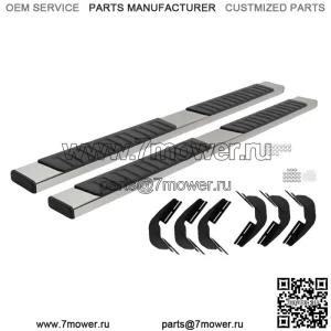 Подножки для Dodge Ram 1500 Quad Cab Steel 6 дюймов с боковой подножкой Nerf Bar 2019-2022 гг.