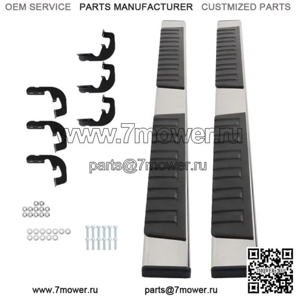 6-дюймовая подножка, подходит для 19-23 Silverado/Sierra Crew Cab Nerf Bars, боковые ступеньки SS - Image 2