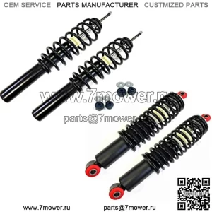 Полный набор из 4 пружинных амортизаторов, совместимых с John Deere Gator HPX HPX615E HPX815E; Trail Gator HPX — замена OEM
