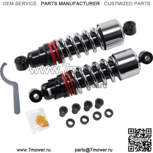 Амортизаторы Burly Brand 10,5" 11,5" Slammer Plus с заниженным хромом Harley 91-17 Dyna FXD (Для: Harley-Davidson)