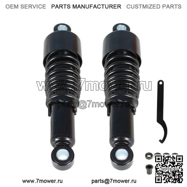 Черные задние амортизаторы 10,5 дюйма, 267 мм, подходят для Sportster 1200 Custom 883 2004–2012 гг.
