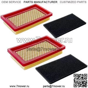 Воздушный фильтр 951-10298 + очиститель предварительной очистки для MTD Cub Cadet SC100 951-14632, Kohler 14 083 01-S, воздушный фильтр для газонокосилки 5-5/8 × 3-1/2 дюйма, 2 шт.
