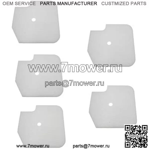 5 шт., 531009637, сменный воздушный фильтр для Husqvarna 531009637 Kawasaki 11013-2208, подходит для воздуходувки Husqvarna 125BT