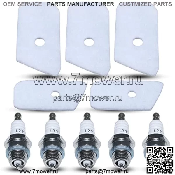 530150253 Воздушный фильтр со свечой зажигания для Husqvarna 124L 125L 128L 128CD 128LD 128LDX Газовый триммер/кусторез