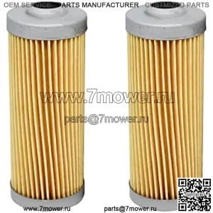 M801101 8970713480 CH10479 Топливный фильтр MIU804763 Совместим с компактным трактором John Deere 790 655 4300 4210 4200 2025R Газонный трактор X749 X748 X744 Мини-погрузчик 3375 375 Передняя косилка F1145 F915 2 шт.