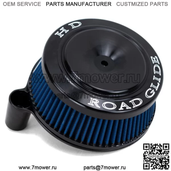 Впускной фильтр воздухоочистителя Black Sucker High Flow Cover ROAD GLIDE Cover Harley Big (Для: Harley-Davidson)
