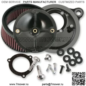 Комплект воздухоочистителя Cycle Stealth Black Harley Touring 03-17, дроссельная заслонка Hog, 66 мм (для: Harley-Davidson)
