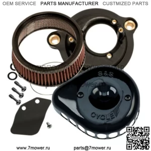 Глянцевый черный Stealth Mini Tear Drop, комплект крышек фильтра воздухоочистителя Harley M8 (для: Harley-Davidson)