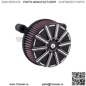 Комплект воздухоочистителя  10-Gauge Black Stage 1 с большой присоской Harley Touring M8 (Для: Harley-Davidson)